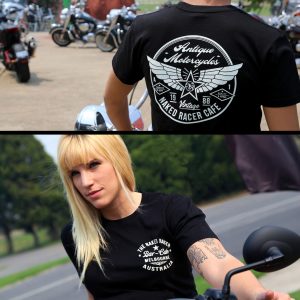 Naked Racer Moto Co Winged Logo T-Shirt