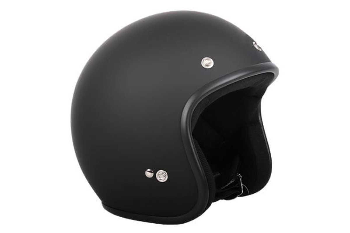 RXT Low Ride Matt Black Helmet with Studs