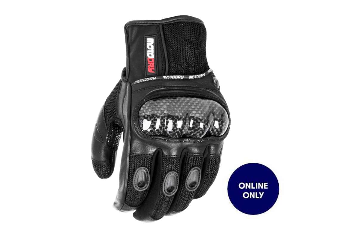 Glove MotoDry ‘Aero’ Vented Black