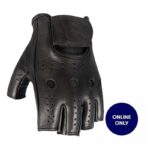 Gloves MotoDry Fingerless Leather Black